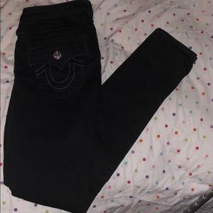 Black true religion skinny jeans